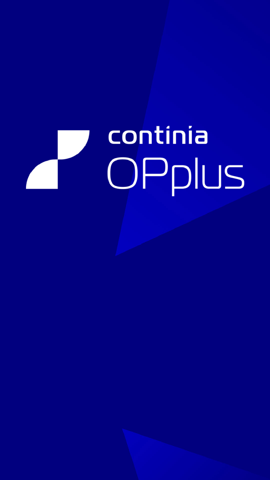 OPplus-Logo von Continia mit blauen Icon, für Finanzbuchhaltung, die auch von Allgeier inovar angeboten wird.