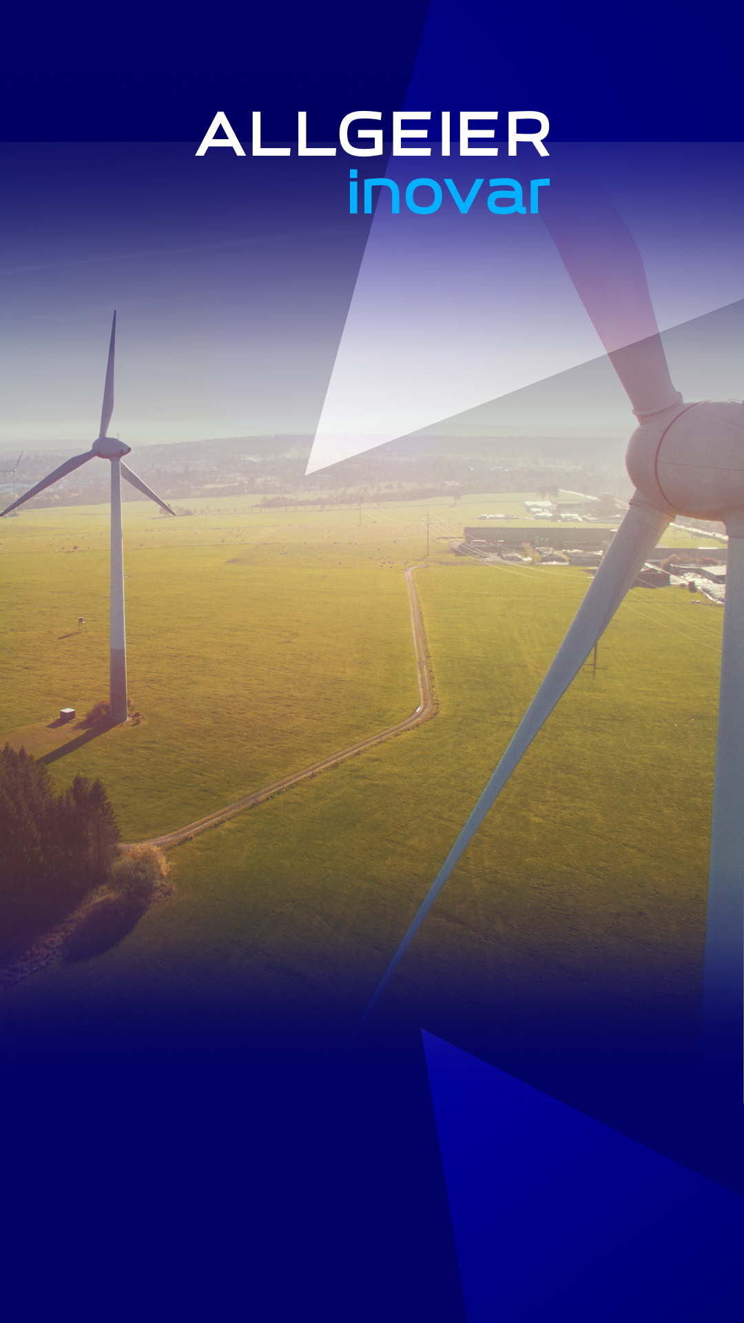 Windräder auf einer Wiese, dient als Teaserimage für die Studie zur Nutzung von Windenergie in Unternehmen von YouGov Deutschland GmbH